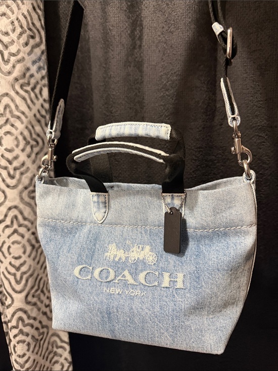 Coach Handbags - Coach Loved denim mini tour tote bag
